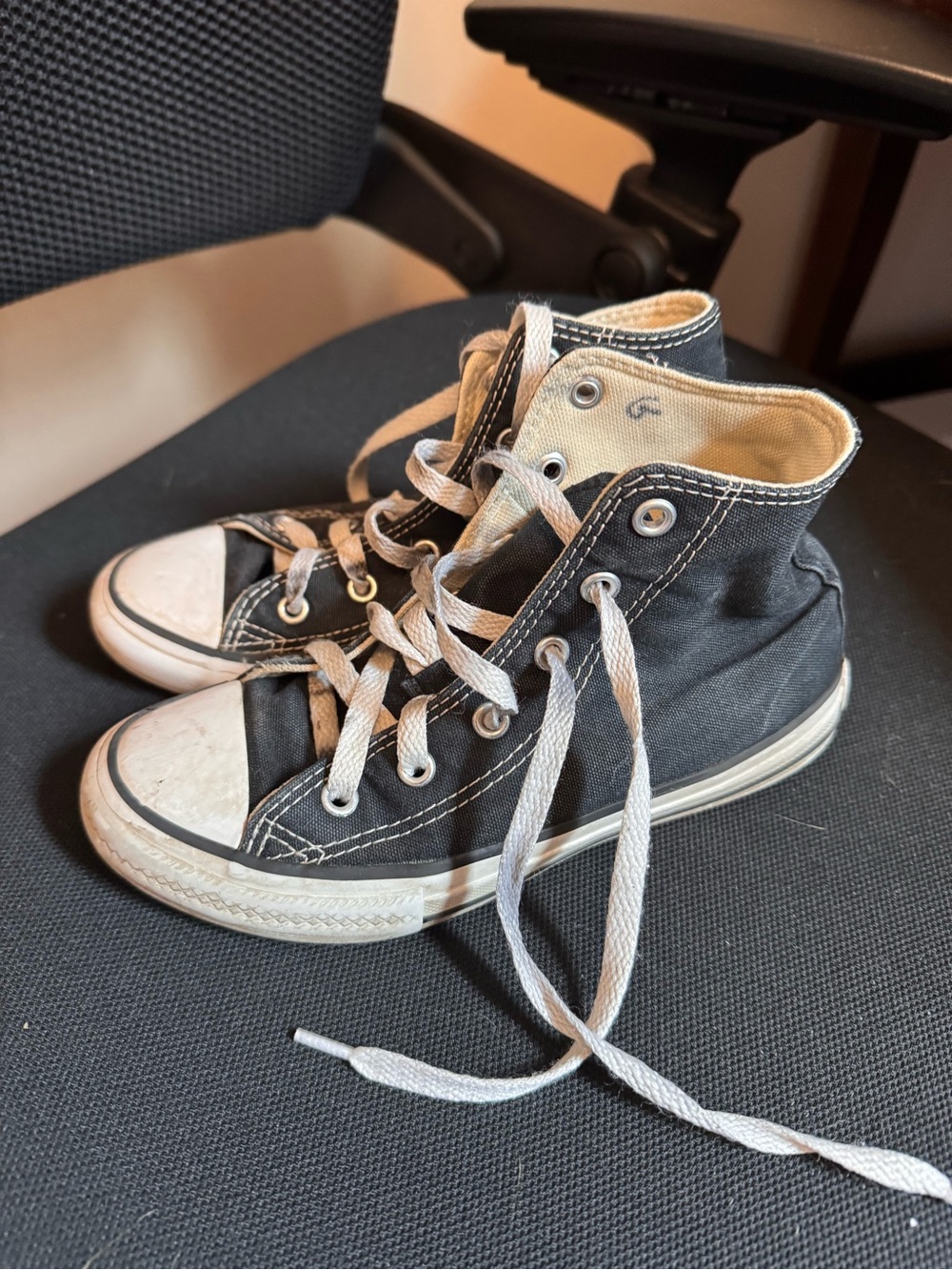 Converse Kids Black High-Top Canvas Sneakers